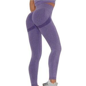 Women’s Purple Compression Scrunch Push Up butt Size S